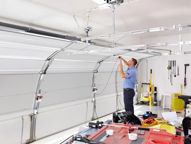 Garage door cable repair service by Black Forest Garage Door Repair in Black Forest