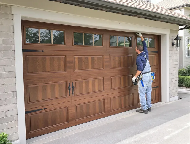 Custom garage door showcase by Black Forest Garage Door Repair in Black Forest