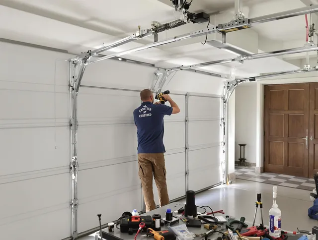 Black Forest Garage Door Repair certified technician performing precision garage door repair in Black Forest