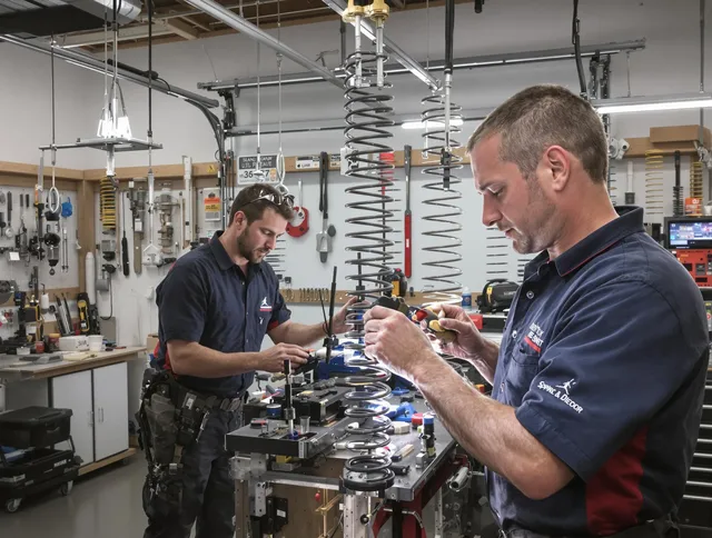 Garage door spring repair service by Black Forest Garage Door Repair in Black Forest